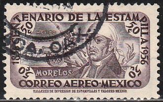 MEXICO C231, 50c Centenary of 1st postage stamps Used (1091)