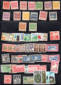 SAMOA 1877-1962 COLLECTION OF 58 MOSTLY UNUSED OR MINT FEW USED HAS EARLY ISSUES