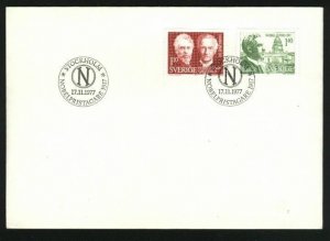 Sweden. FDC 1977 Nobel Prize 1917. Engraver A. Wallhorn.