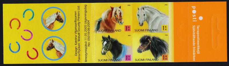 Finland 1239 Booklet MNH Horses