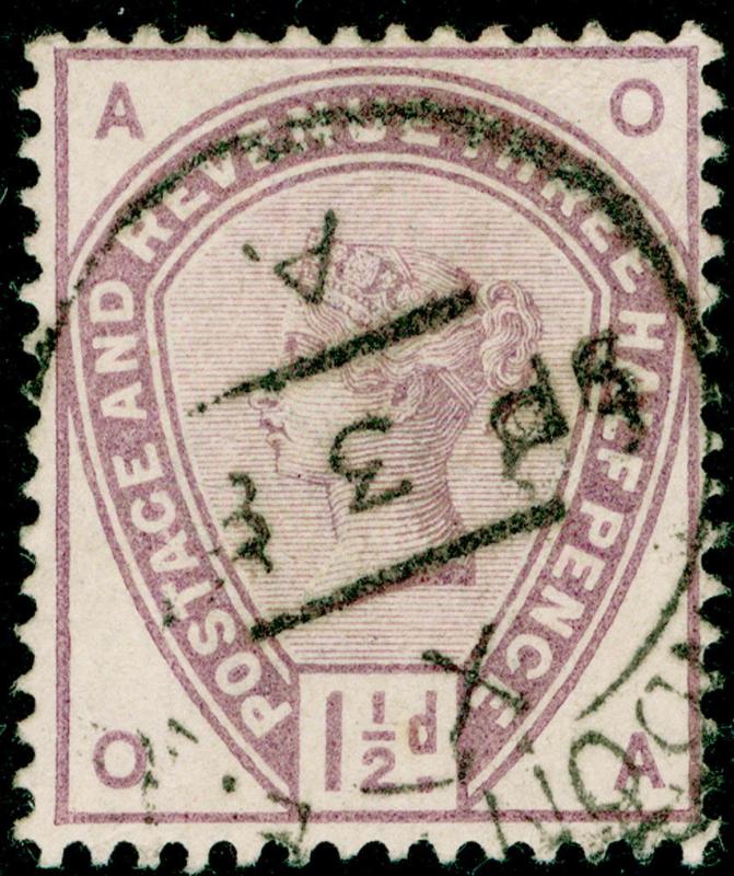 SG188, 1½d lilac, USED. Cat £42. OA