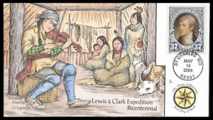 #3855 Meriwether Lewis Collins FDC #5