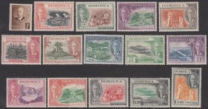Dominica 122-136, SG120-134 MLH CV $56.85