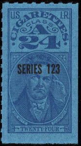 TA381a Series 123 Cigarette Revenue Stamp: 24 Cigarettes (1953) NGAI/NH