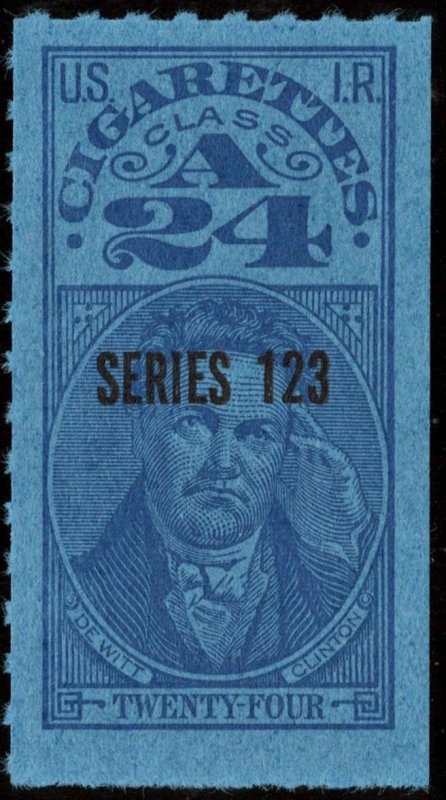 TA381a Series 123 Cigarette Revenue Stamp: 24 Cigarettes (1953) NGAI/NH