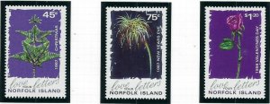 Norfolk Is 633-35 MNH 1997 Greetings Stamps (ak3481)