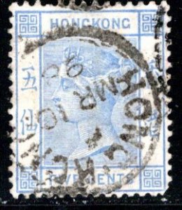 Hong Kong Scott # 40, used