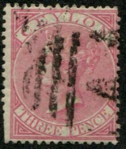 Ceylon SC#62 / SG#62 Victoria, 3d, canceled