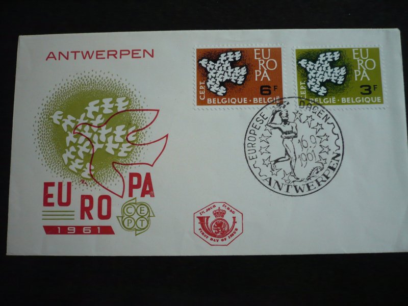 Europa 1961 - Belgium - Set - First Day Cancellation