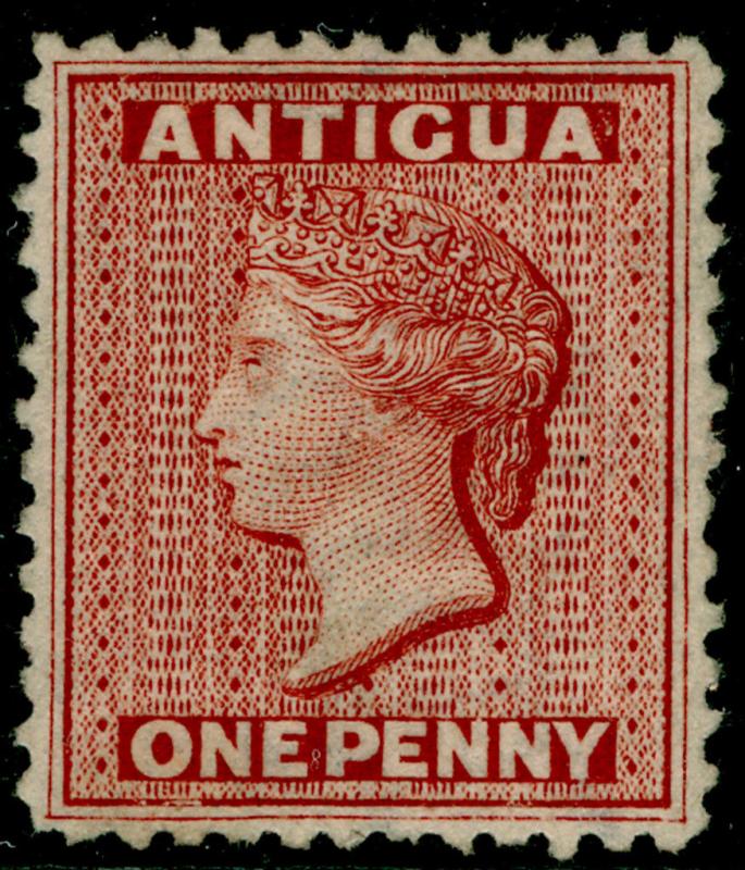 ANTIGUA SG13, 1d lake, M MINT. Cat £200.