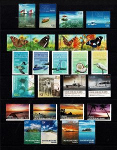 Cocos Islands 2011 - 2015 Collection MNH