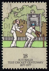 Australia #661 Wicket Keeper and Slip Fieldsman; Used (0.45) (2Stars)