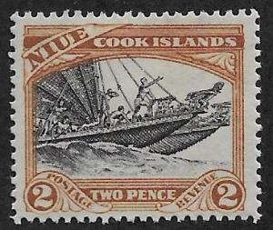 NIUE SC# 55  FVF/MNG 1932