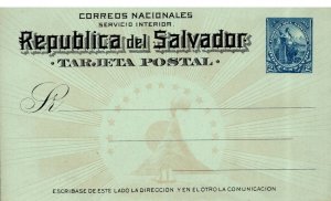 Salvador, Government Postal Card