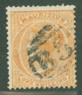 Mauritius #39v  Single