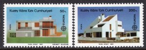 EUROPA CEPT 1987 - Turkey Cyprus - Modern Architecture - MNH Set