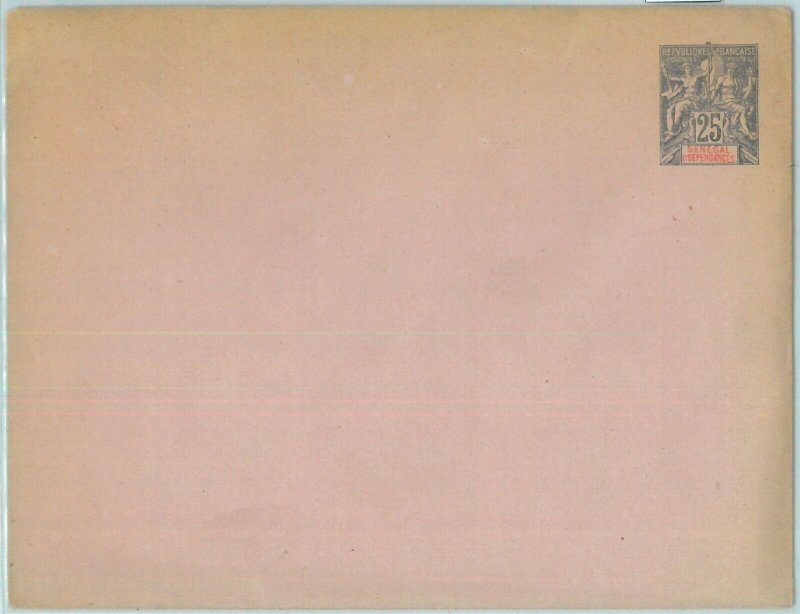 86357 - SENEGAL - Postal History - STATIONERY COVER - H&G # 3b-