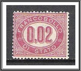 Italy #O1 Official MNH