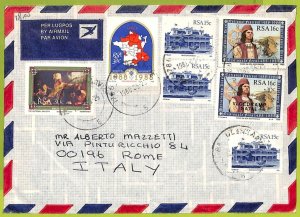 39994 - SOUTH AFRICA  - Postal History -  AIRMAIL COVER to ITALY  - 1988