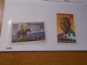 United States  #  2401-02   MNH