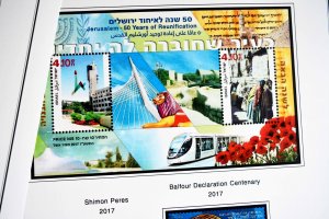 COLOR PRINTED ISRAEL [+TABS] 2011-2020 STAMP ALBUM PAGES (81 illustrated pages)