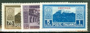 PK: Eritrea 109-115 mint CV $69.50 SEE DESCRIPTION; scan shows only a few