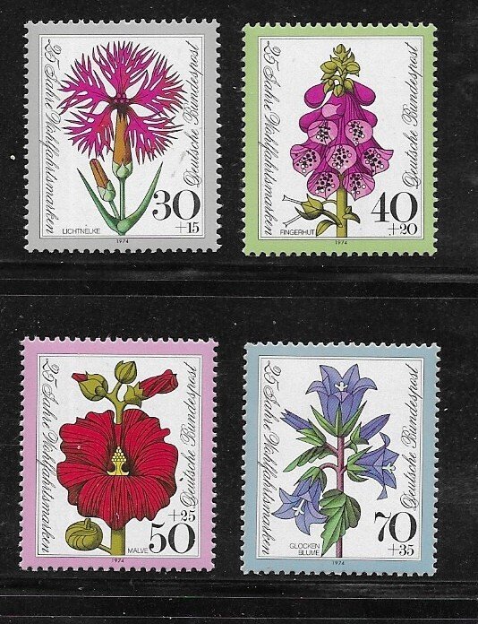 Sc.# B512 / B515 Flowers MNH