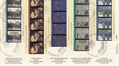 Canada 1996 Motion Pictures Souvenir Sheet, #1615 Used