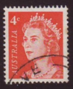 Australia 1966 Sc#397, SG#385 4c Red Queen Elizabeth II USED