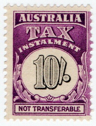 (I.B) Australia Revenue : Tax Instalment 10/-