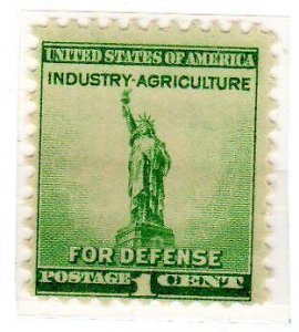 1940 Nat'l Defense, Statue of Liberty, Single 1c Postage Stamp, Sc# 899, MNH, OG