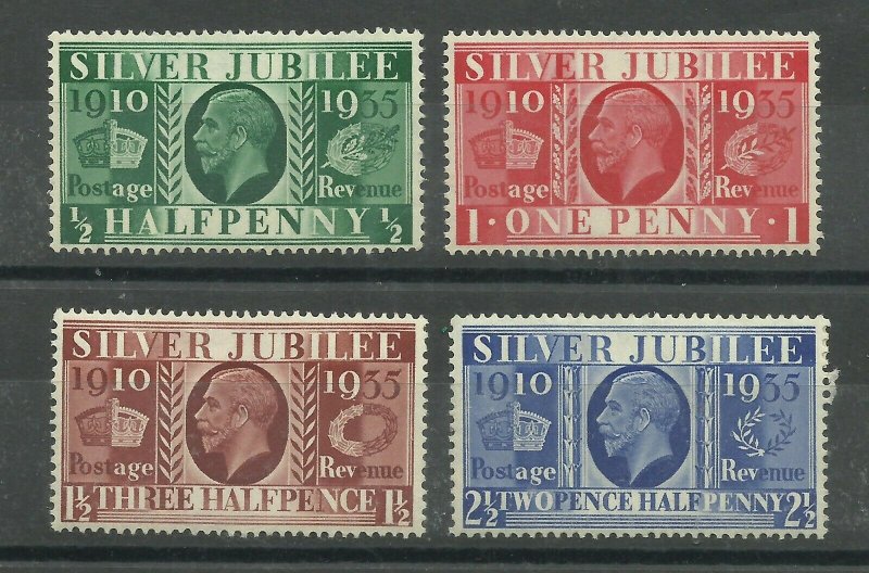 1935 Set of 4 Silver Jubilee Issues, Sg 453-456 Unmounted Mint.{TT1053-12} 