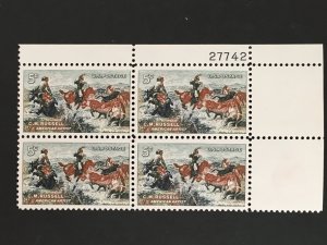 Scott # 1243 Charles M. Russell MNH Plate Block of 4