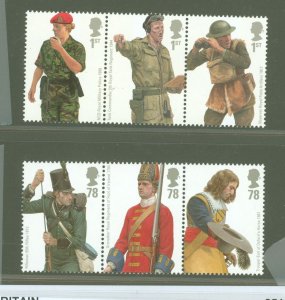 Great Britain #2510A-2513A  Single (Complete Set) (Army)