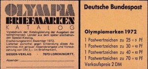 Germany 1972,Sc.# MNH, Booklet-Olympic Games 1972. Michel#17