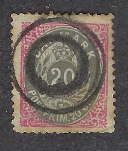 Denmark SC#31 Used F-VF SCV$32.50...Worth a Close Look!