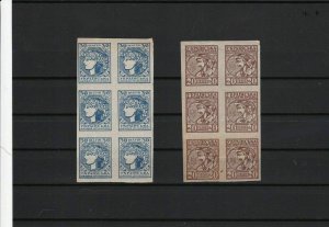 ukraine mint never hinged imperf collectors stamps blocks ref r12230