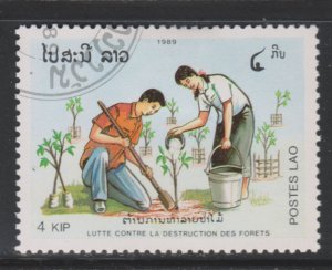 Laos 942 Planting Saplings 1989