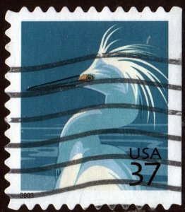 SC#3830 37¢ Snowy Egret Booklet Single (2004) Used