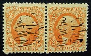 USA, Scott R10c, 2 cent Orange Express - Pair