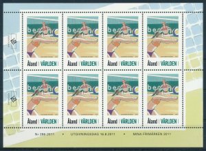 [109480] Aland 2011 My Stamps Volleyball Miniature sheet MNH