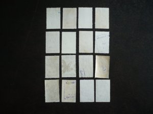 Stamps - Venezuela - Scott# C256-C271 - Used Set of 16 Stamps