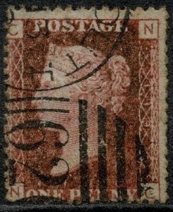 QV 1864-79 1d Penny Red (Shades) Wmk. 4 (L. Crown) used S.G. 43 Pl. 119