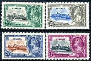 Saint Lucia 1935 British KGV Silver Jubilee Scott #91-94 MNH U793 ⭐⭐⭐⭐⭐⭐