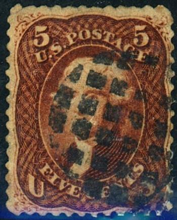 U.S. #75 Used F-VF Repaired Corner tiny thin 