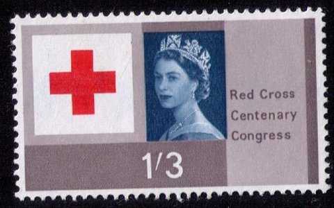 Great Britain Sc #399 MNH 1SHILLING 3P RED CROSS F-VF