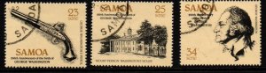 SAMOA SG6012/4 1982 ANNIV OF GEORGE WASHINGTON USED