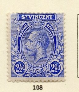 St Vincent 1913 Early Issue Fine Mint Hinged 2.5d. NW-160139