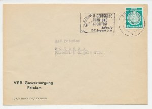 Cover / Postmark Germany / DDR 1956 Gymnastics Festival - Turnfest - Sporting ev