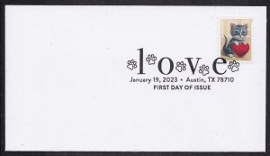 US 5745 Love Kitty BWP FDC 2023